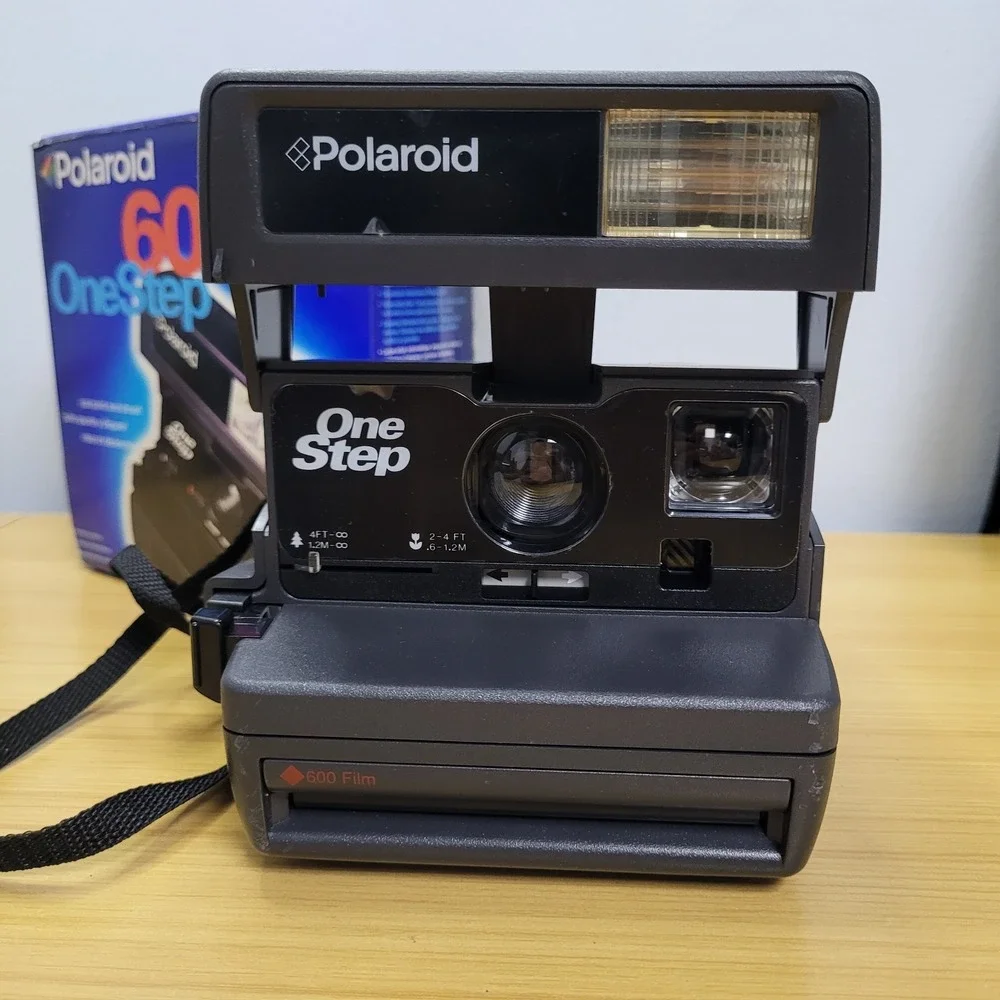 Polaroid One Step 600 Instant Film Camera Tested Working Box